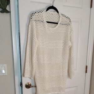 Elegant White Knit Sweater